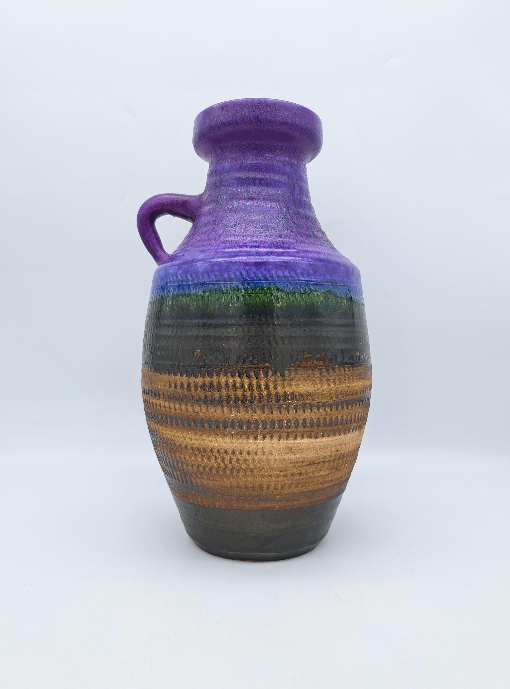 Mcm Purple Fat Lava Pottery - Etsy