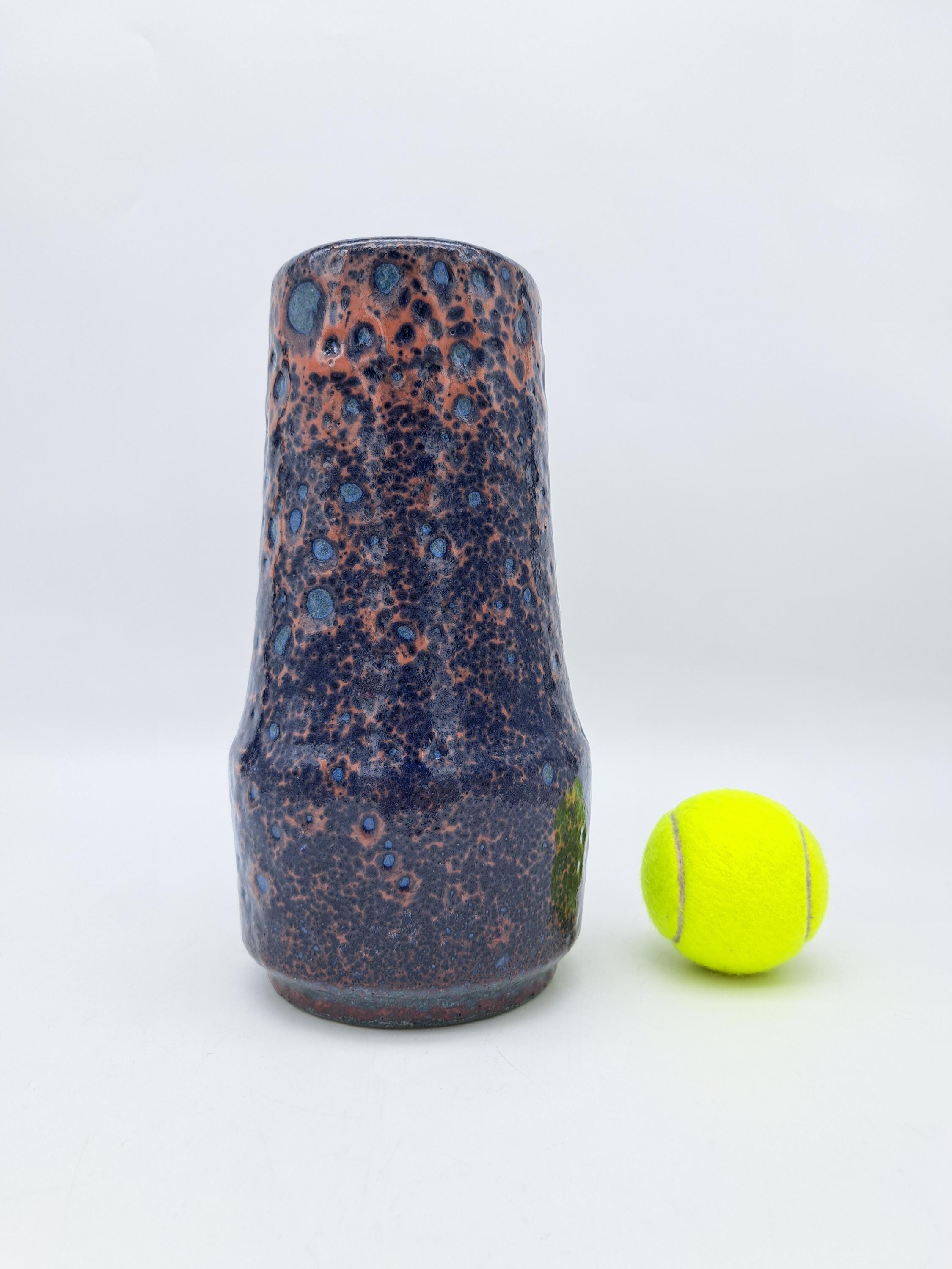 Scheurich Vase Fat Lava 529-25 Mid Century West-germany Ceramics