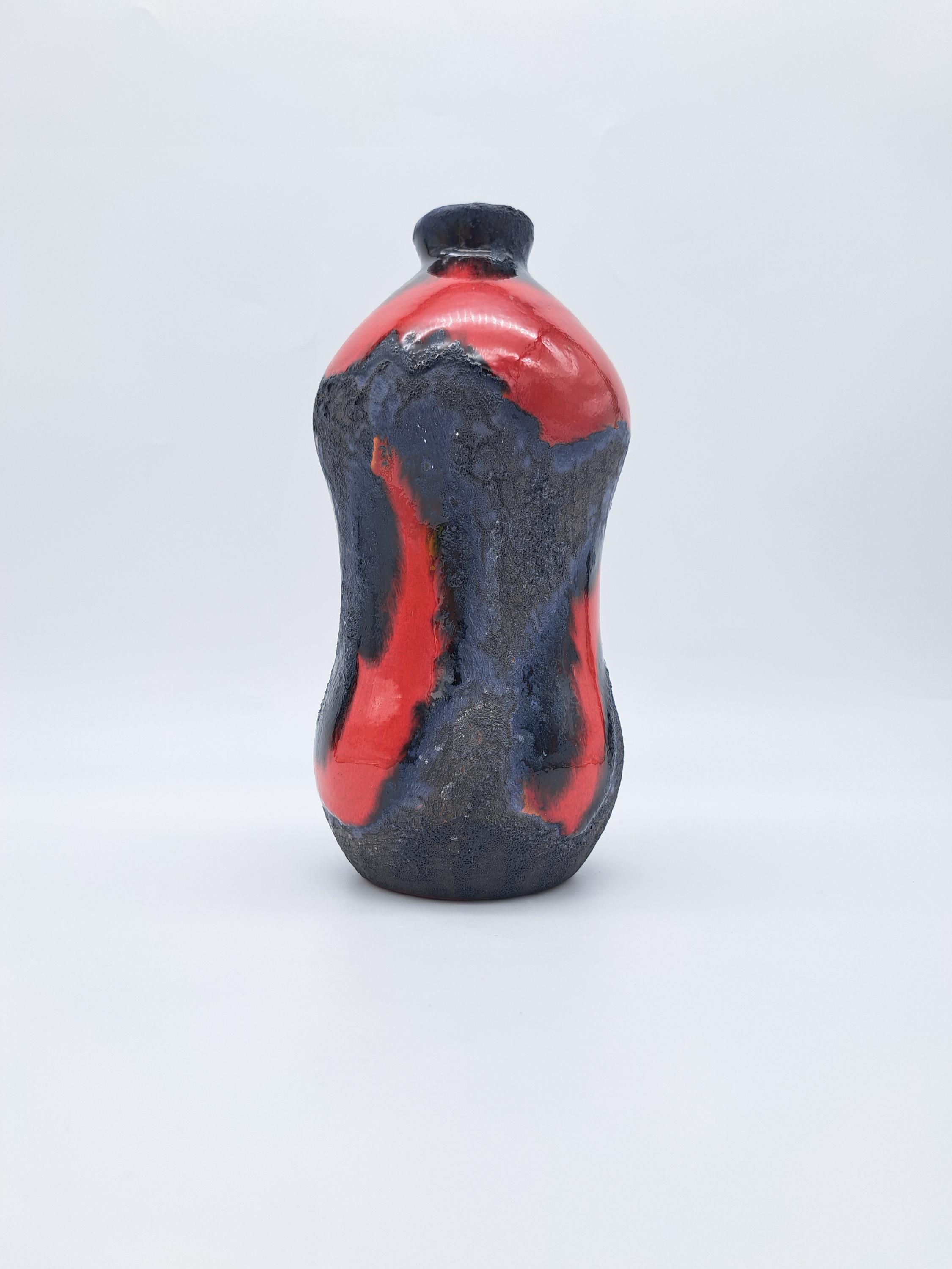 Rare Vintage West German Fat Lava Vase Marei 4110 Mid-century