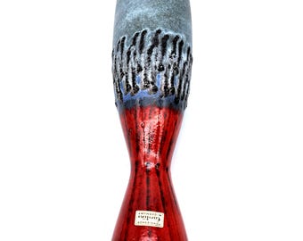 Vintage West German Ceramic Fat Lava Vase Carstens Tonnieshof 1219