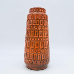 希少なヴィンテージ西ドイツ製 Scheurich Fat Lava 花瓶 223-7