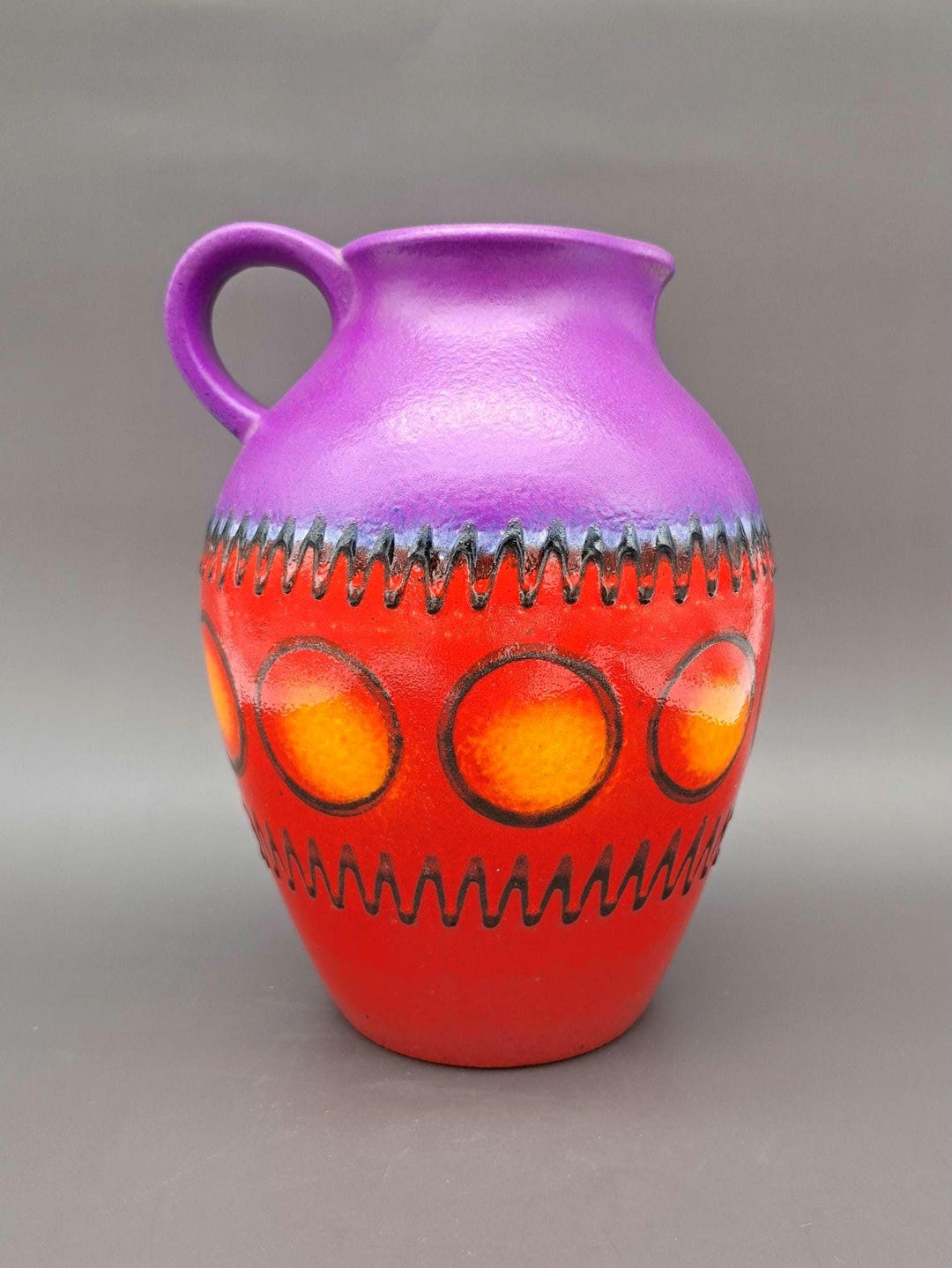 Vintage West German Dümler Breiden Vase 305/21 Konstanza Mid