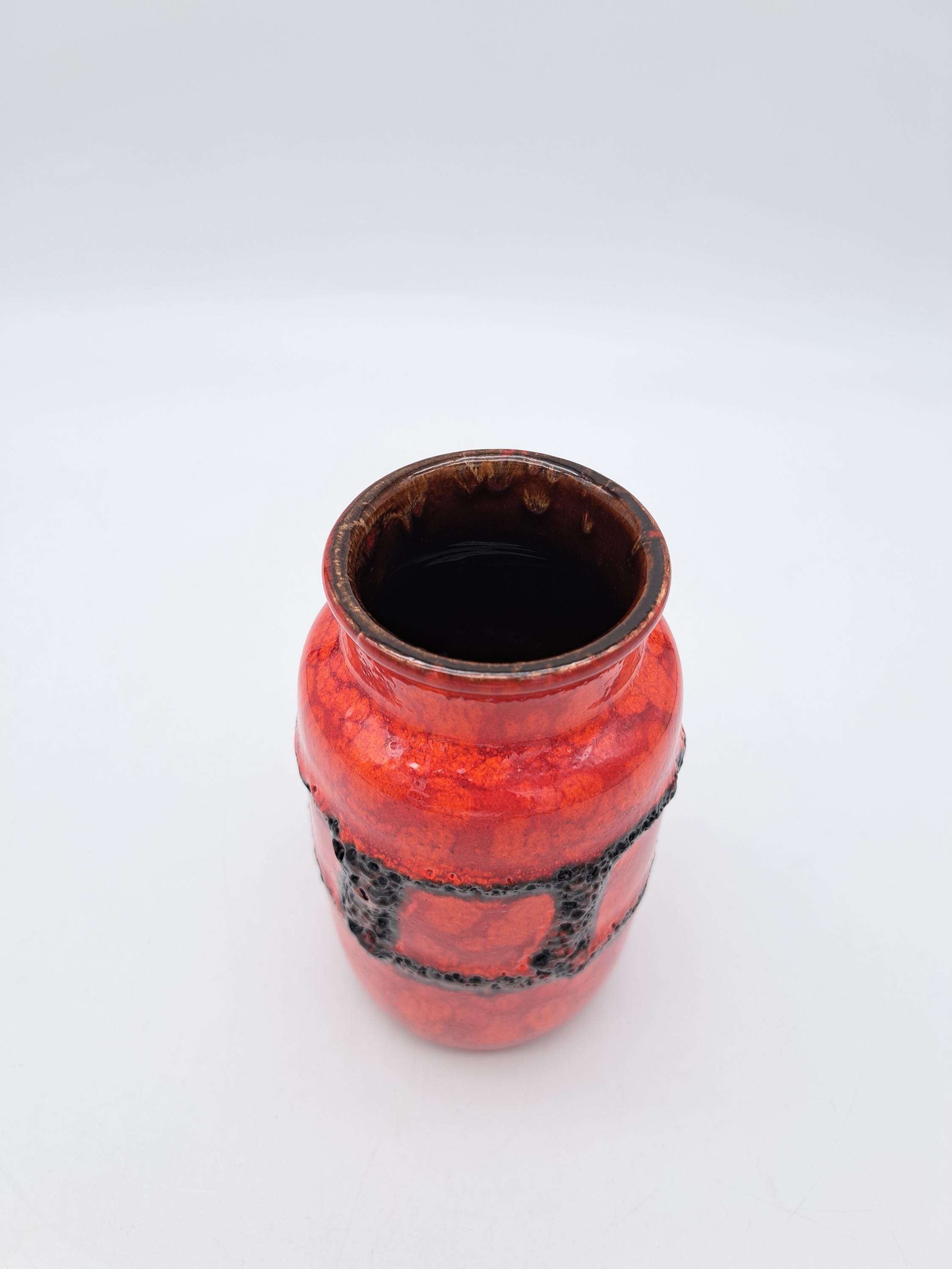 Beautiful West German Vintage Scheurich Fat Lava Vase 231-15