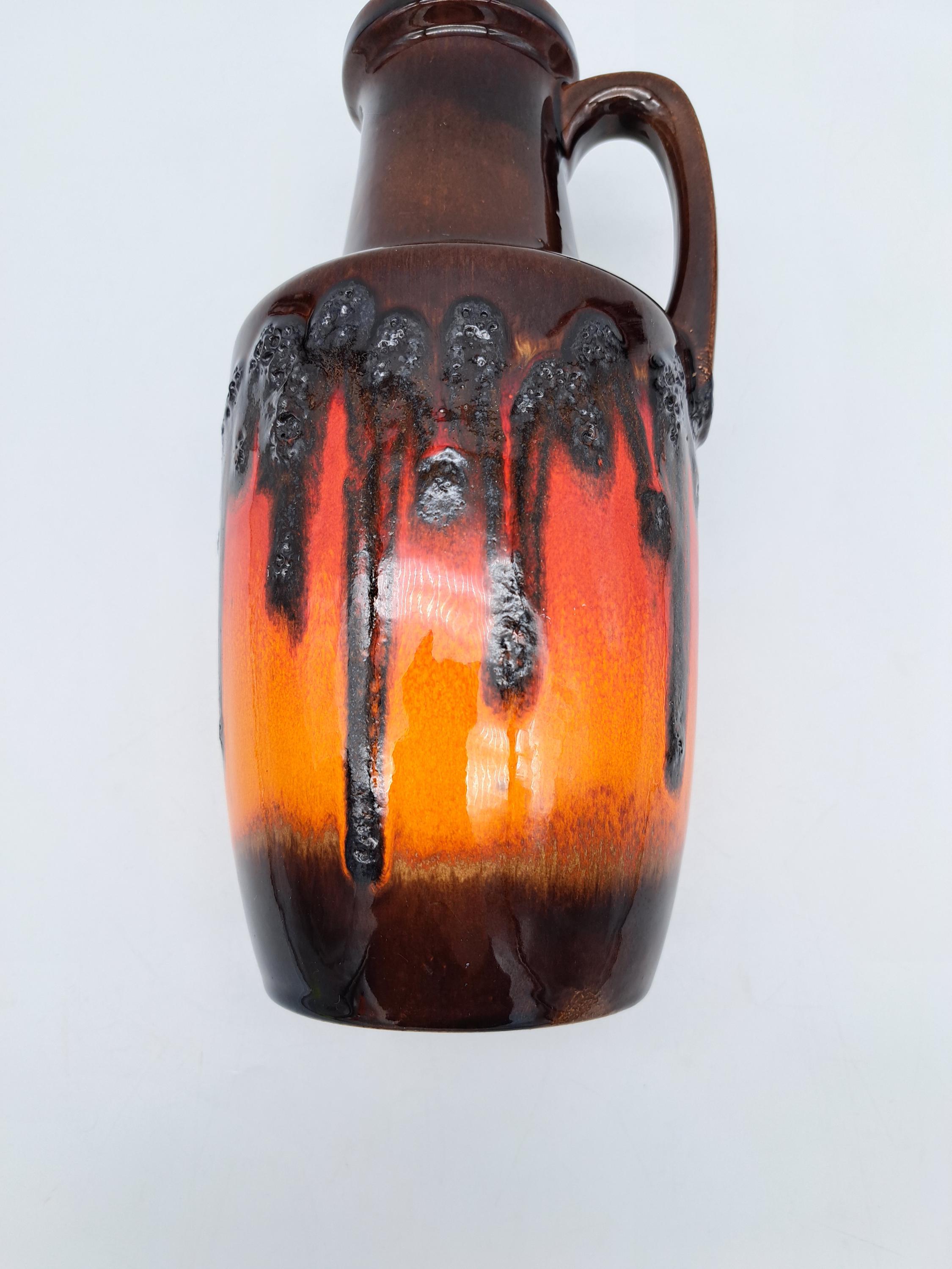 Rare Retro West German Fat Lava Vase Scheurich 404-26 MCM Vintage