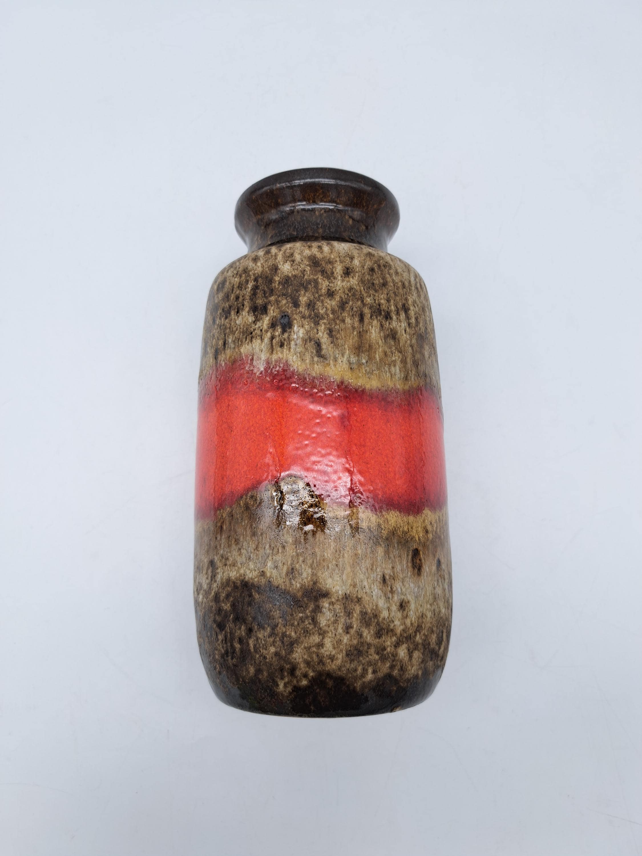 Vintage West German Fat Lava Vase Scheurich 213-20 Drip