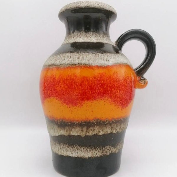 Scheurich 490-25 Fat Lava West Germany vase WGP vintage Pottery vase