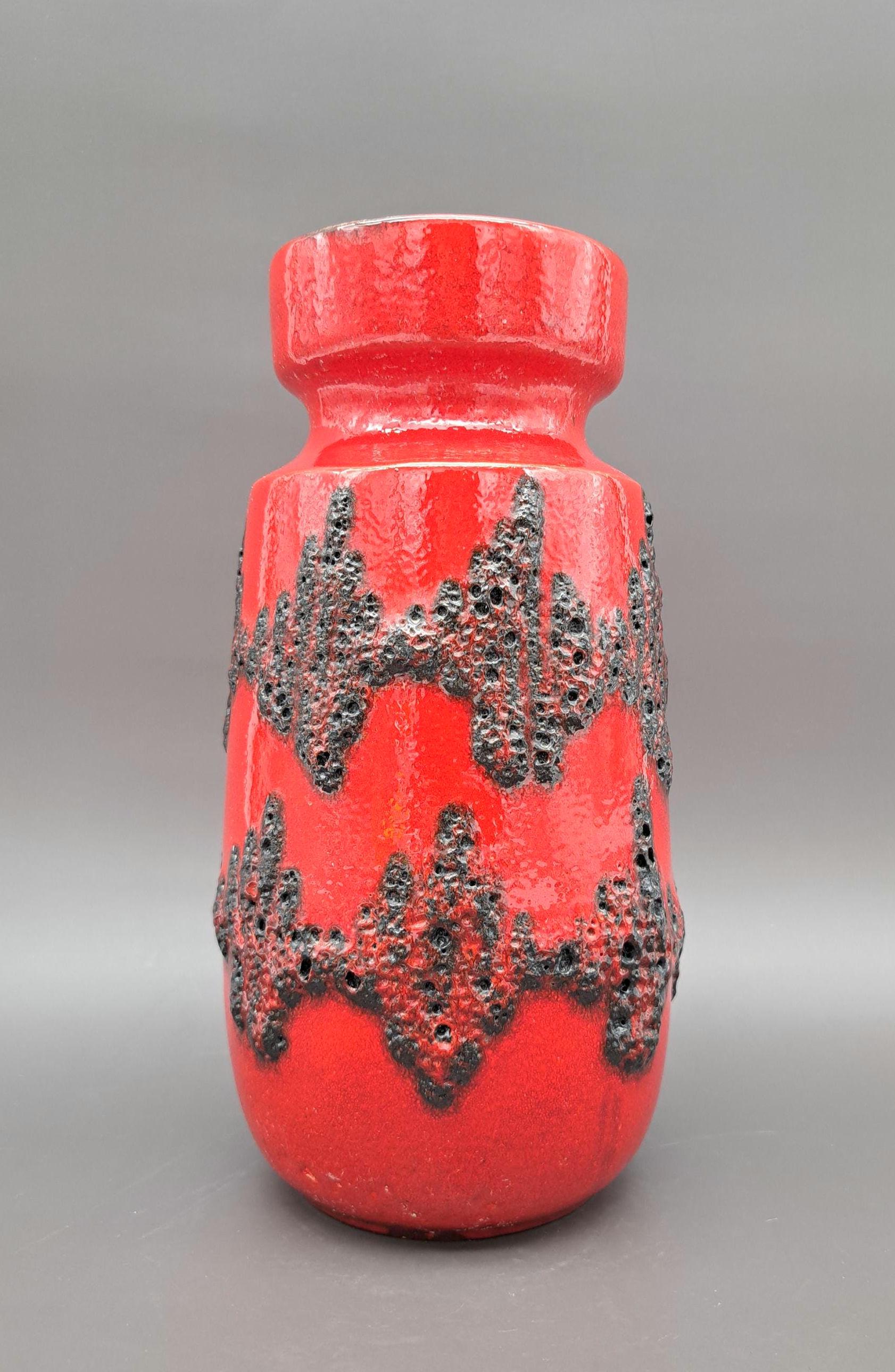 西ドイツ　ファットラバ　ビンテージ花瓶ミッドセンチュリー Scheurich ヴィンテージ 西ドイツ製 ショイリッヒ ファットラバ花瓶 ミッド