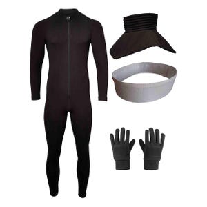Stormtrooper undersuit Neck seal Canvas belt & Stormtrooper gloves