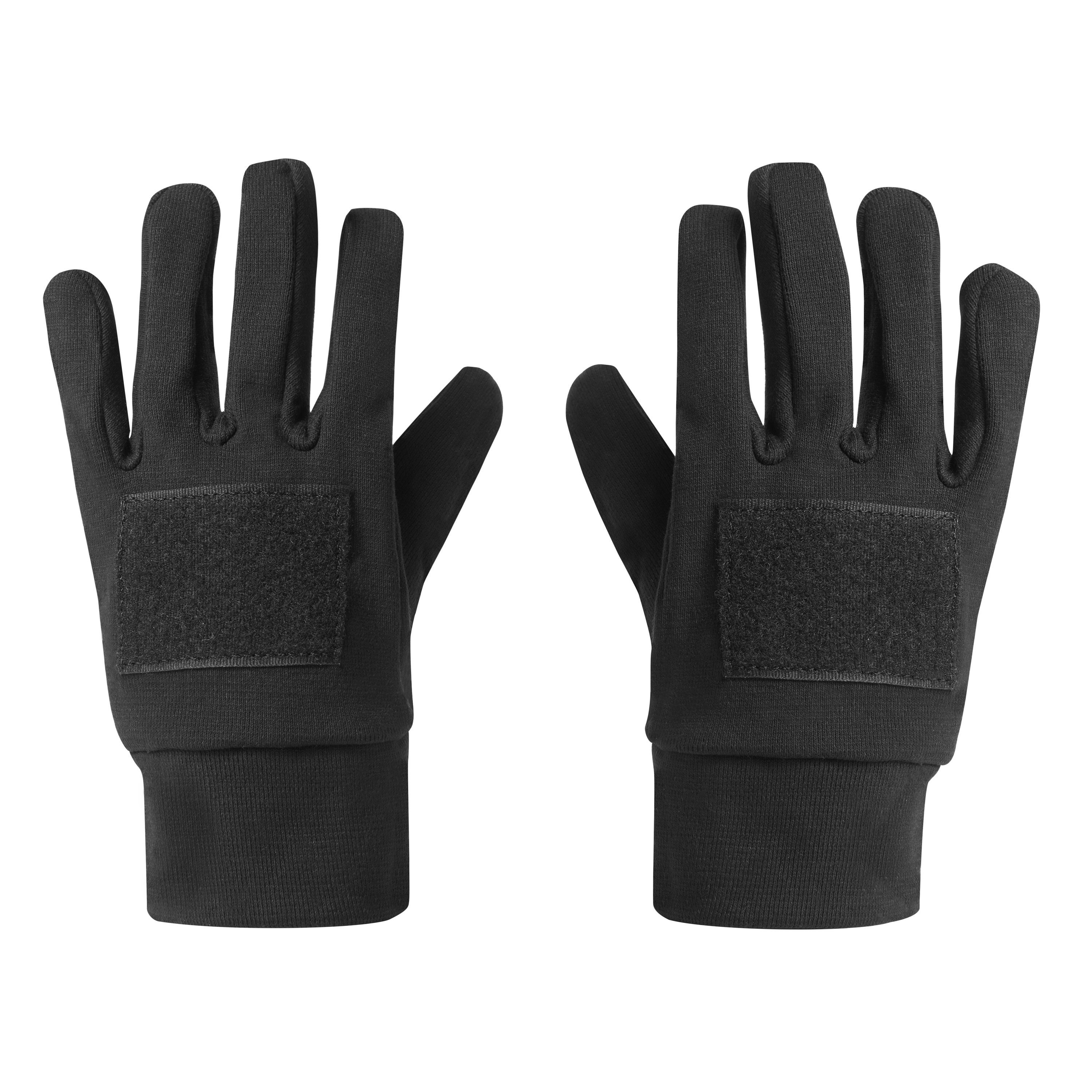 Off-White embroidered-logo ribbed gloves - Grey