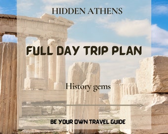 Athen Griechenland Verborgene Geschichte Tagesausflug, Tourplan, e-Führer, Geschenke für Geschichtsliebhaber, printable, Athen Reiseführer pdf, Geschichtsschätze, Download