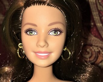 barbie head earrings