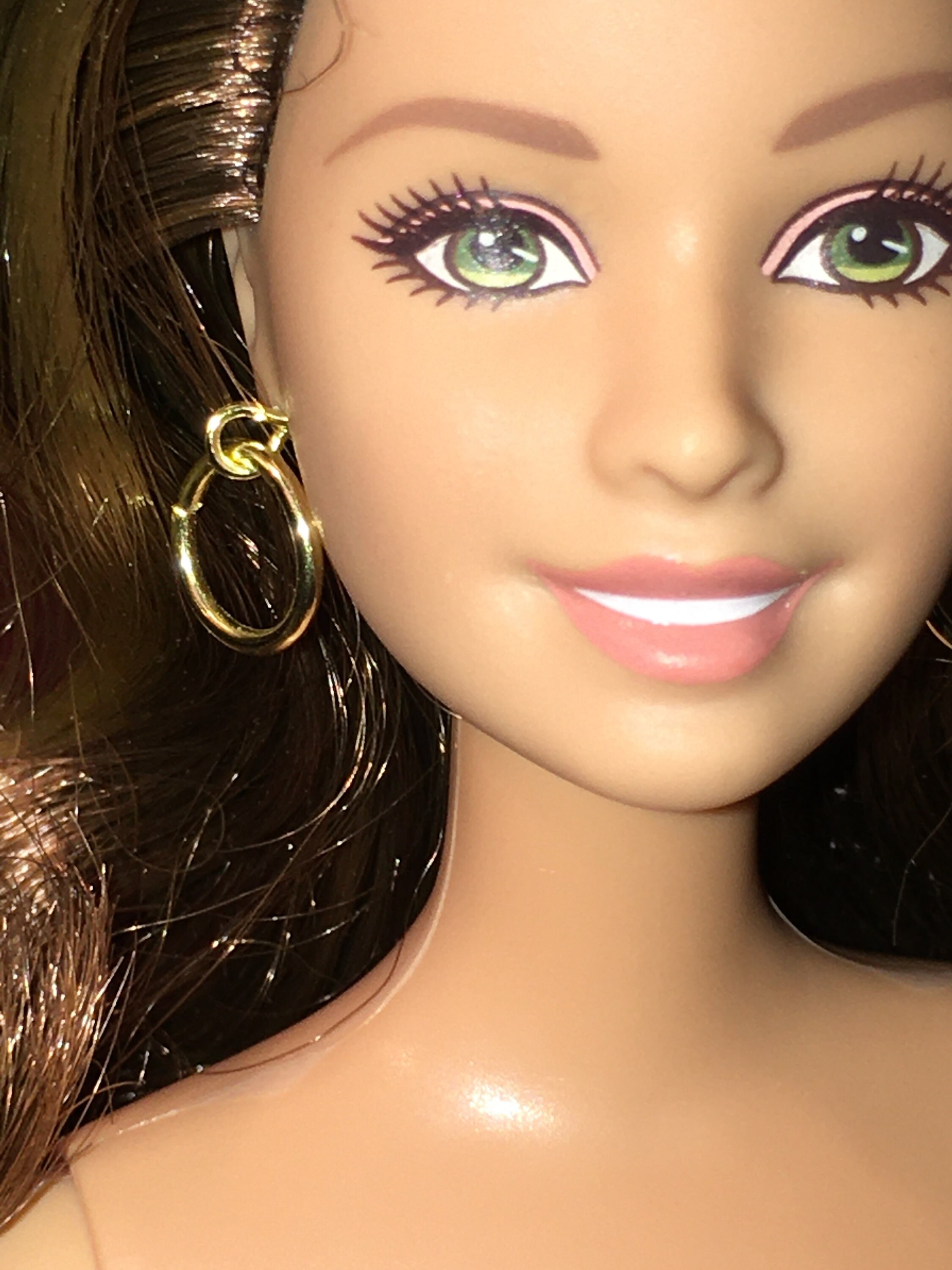 Barbie Doll Classic Small Gold Hoop Earrings Etsy Australia