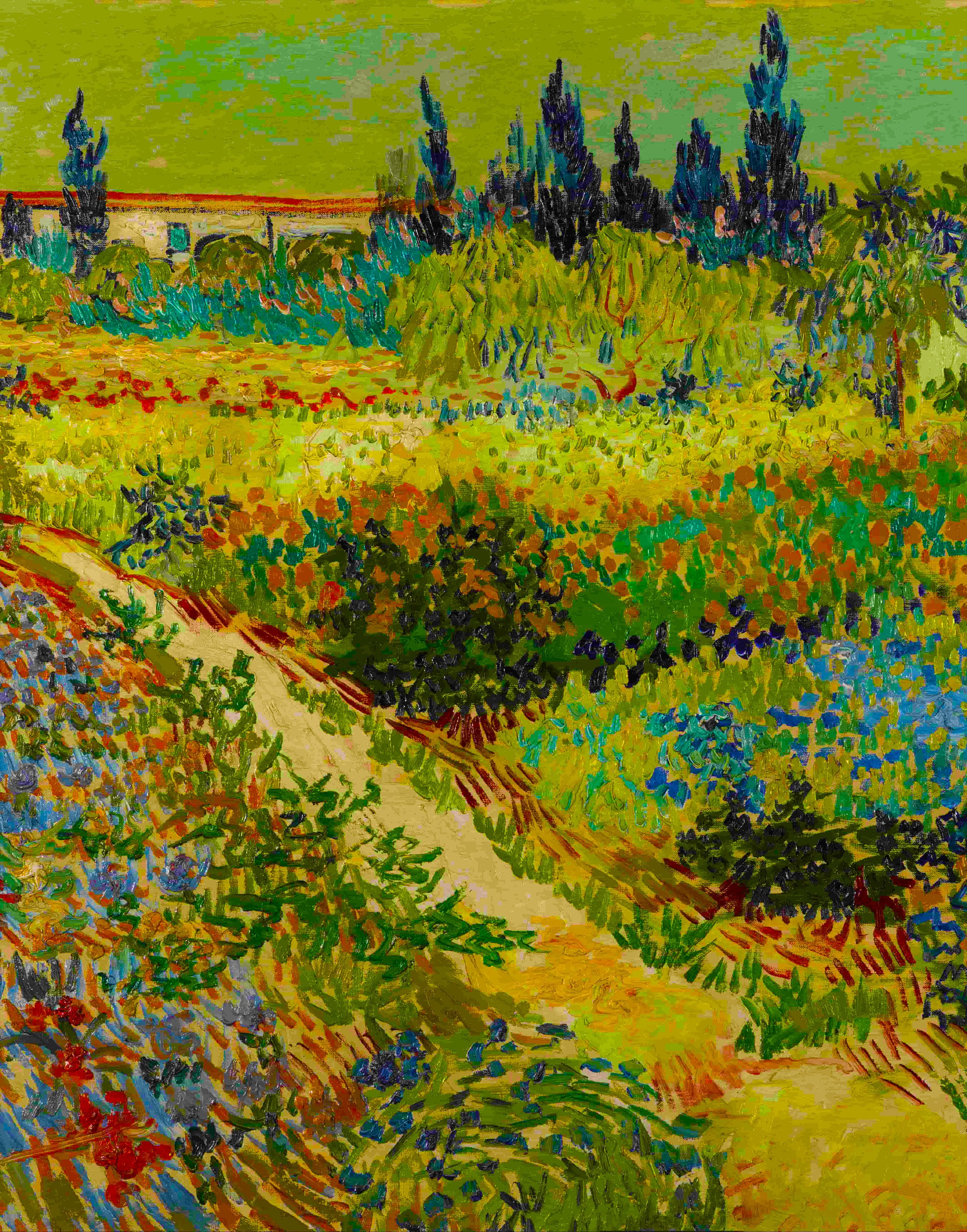 Van Gogh Prints Australia The Garden At Arles 1888 Vincent Van Gogh Reprint Poster | Etsy