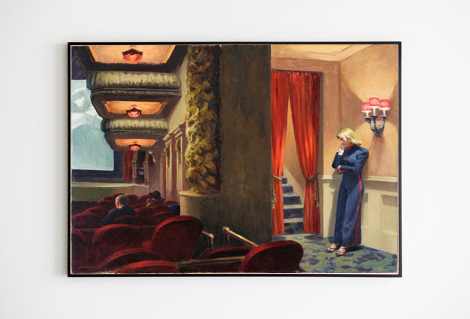 Reprint Poster New York Movie Edward Hopper Texture Photo Etsy