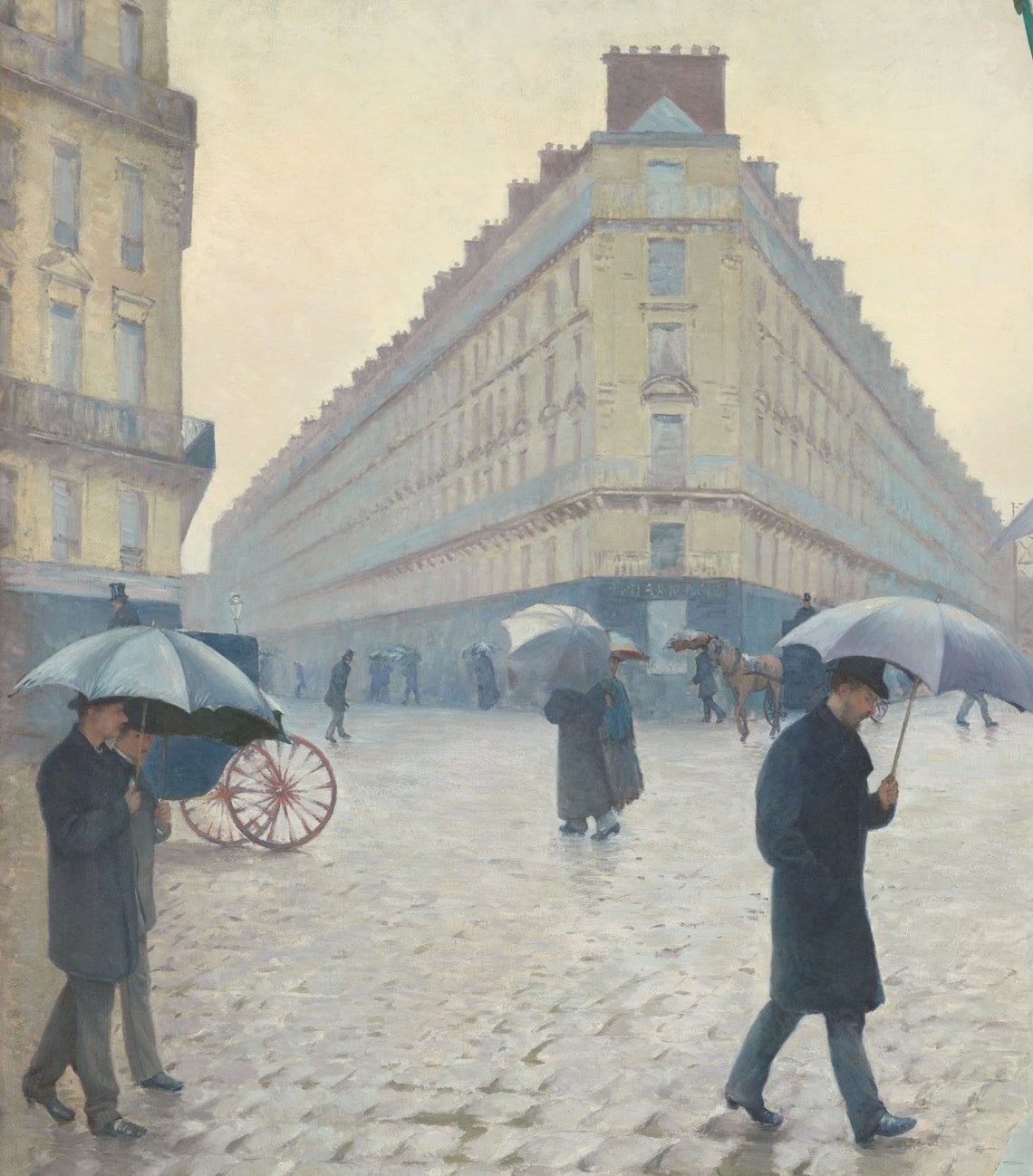Gustave Caillebotte Paris Street Rainy Day 1877 Reprint Etsy