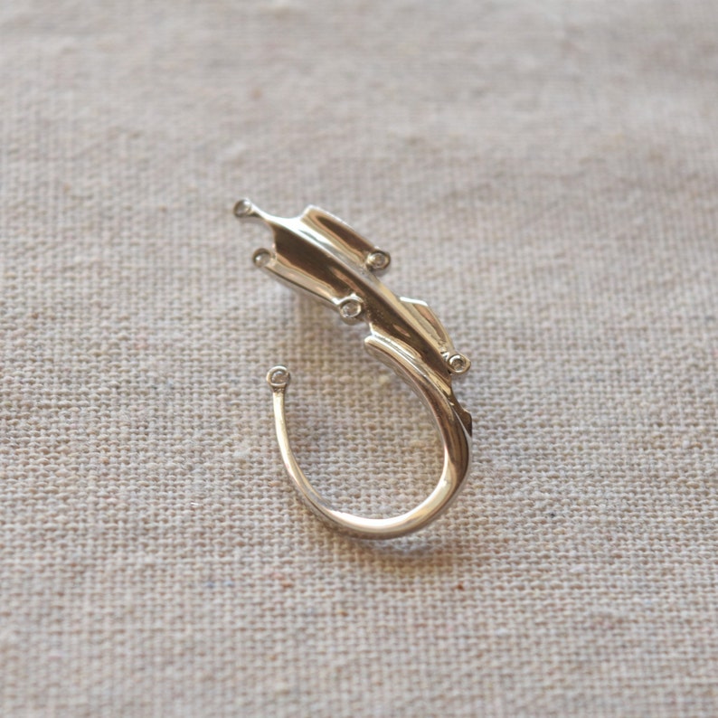 Vintage Feather Silver 925 Brooch