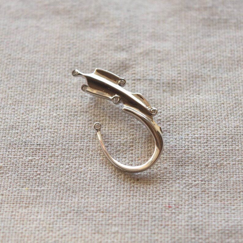 Vintage Feather Silver 925 Brooch