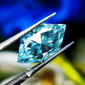 Dutch Marquise Cut Light Blue Loose Moissanite Stone for Jewelry, Engagement Ring, Bands, Antique Fancy Cut Colored Moissanite for Gifts