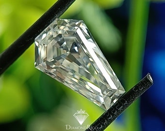 Coffin Shape Loose Moissanite Stone, Fancy Cut for Engagement Ring, Wedding Band, Earring, Pendant or Jewelry, Handmade Loose Gemstone, Gift