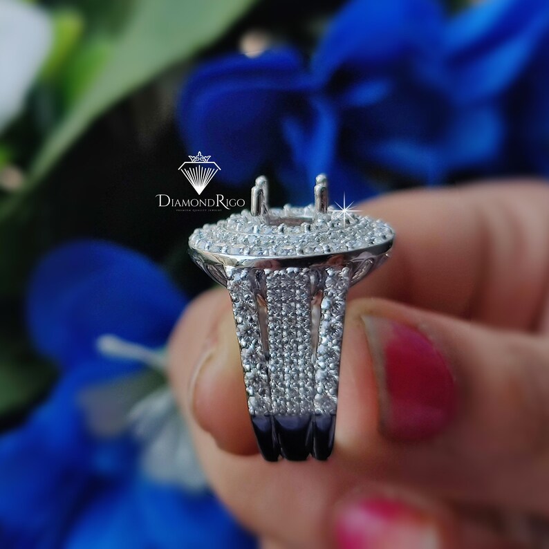 Custom Semi Mount Dream Ring / Personalized Engagement Ring for Her ...