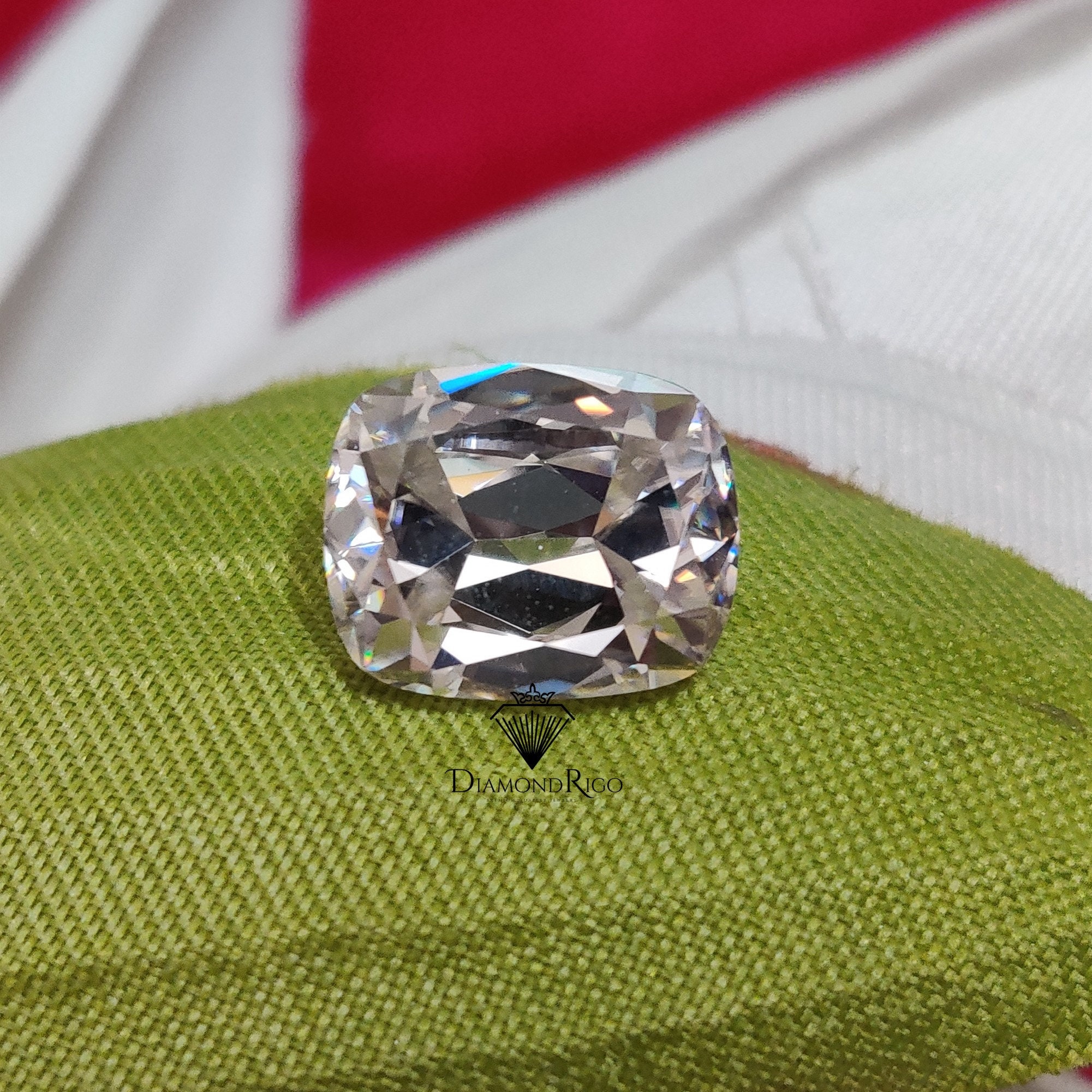 Elongated OMC Cushion Cut Loose Moissanite Diamond, Elongated Cushion Old Mine Cut for Engagement Ring, Bands, For Moissanite Jewelry, Gifts