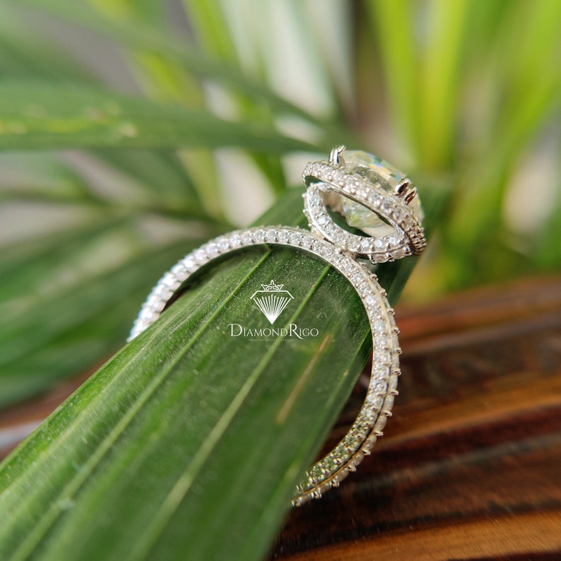 Antique Cushion Moissanite Engagement Ring 5.90TCW Unique Etsy