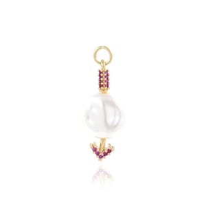 Micro Paved Zircon Arrow Charm, 18K Gold Plated Brass Arrow Necklace Pendant, Pearl Jewelry, DIY Jewelry Making Supplies, 29x12x4.5mm