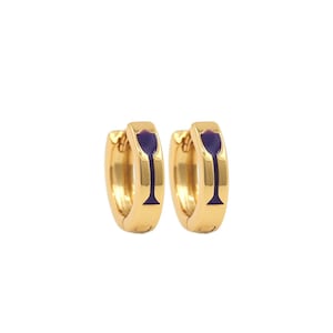 Kleurrijke email Goblet oorbellen, 18K vergulde leverback ronde oorbellen, veelkleurig beschikbaar, damessieraden, doe-het-zelf sieraden, 13x14x3.5mm