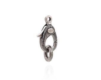 Retro lobster clasp, silver filled lobster clasp, spring buckle, key chain, snap buckle, DIY jewelry making