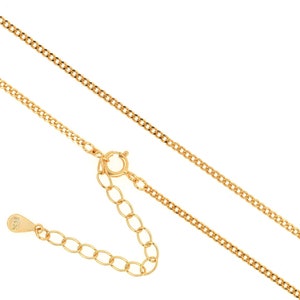 Sterling Silber Halskette,Mode Halskette,Klassische HalsketteS925 Silber Halskette,Panzer Kette,18K Gold Filled Doppelreihige PanzerKette,