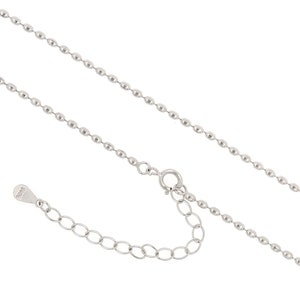 Oval Chain Necklace, S925 Silver Necklace,Fashion Necklaces, Egg Chain Necklace, Beaded Necklace, Solid Silver Necklace, Oval Bead Chain