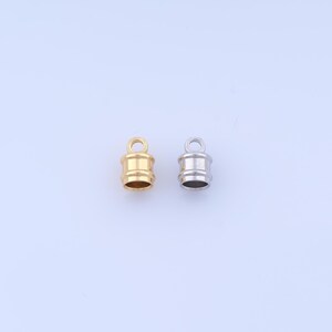 10 pcs 18K Gold Filled Bead Caps,End Cord Tip Solid End Cap,DIY Jewelry Making,8.7x6mm