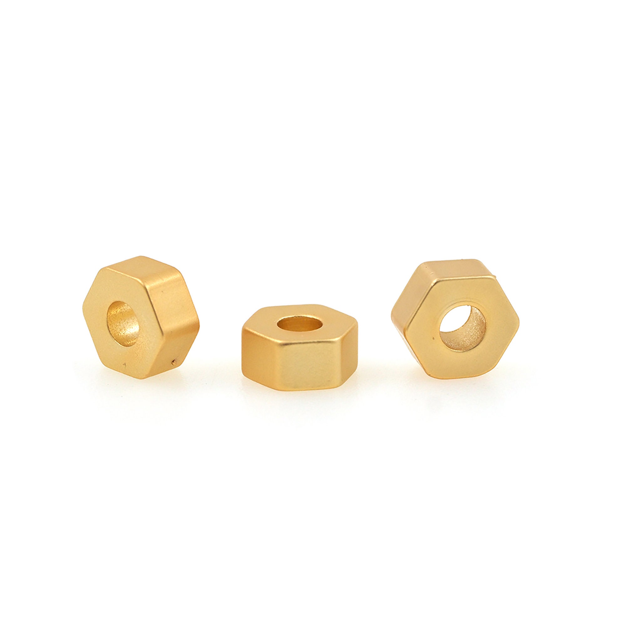 2000 Stück Vintage Spacer Perlen DIY – 6mm, Roségold, Aus Kunststoff, Für Schmuck, Armbänder & Anhänger