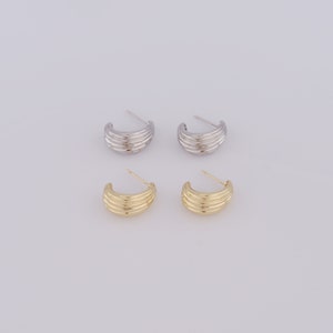 18K Gold Filled Open Hoop Oorbellen, Fashion Oorbellen, Hypoallergene oorbellen, Cadeaus voor haar, 19,5x17x9,5mm