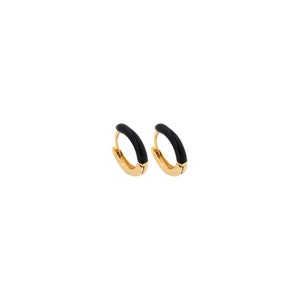 18K Gold Filled Hoop Oorbellen, Emaille Ronde Oorbellen, Fashion Oorbellen, Dames Oorbellen, Cadeaus voor haar, 12x11.5x2.5mm