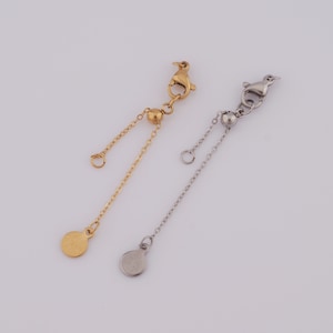 18K Gold Filled Lobster Clasp Extension Chains, Ball Extension Chains, Disc Extension Chains, DIY Jewelry Making，70mm