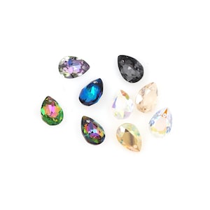 672pcs Crystal Baroque Pendants, 6433 Crystal Pendants, Water Drop Necklaces, Teardrop Pendants, DIY Crystal Accessories