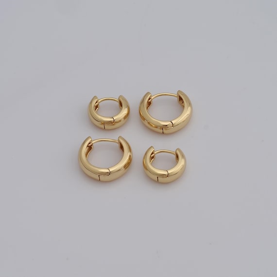 Fashion Earrings Round Hoop Earrings Gold Round Ring Type Earring