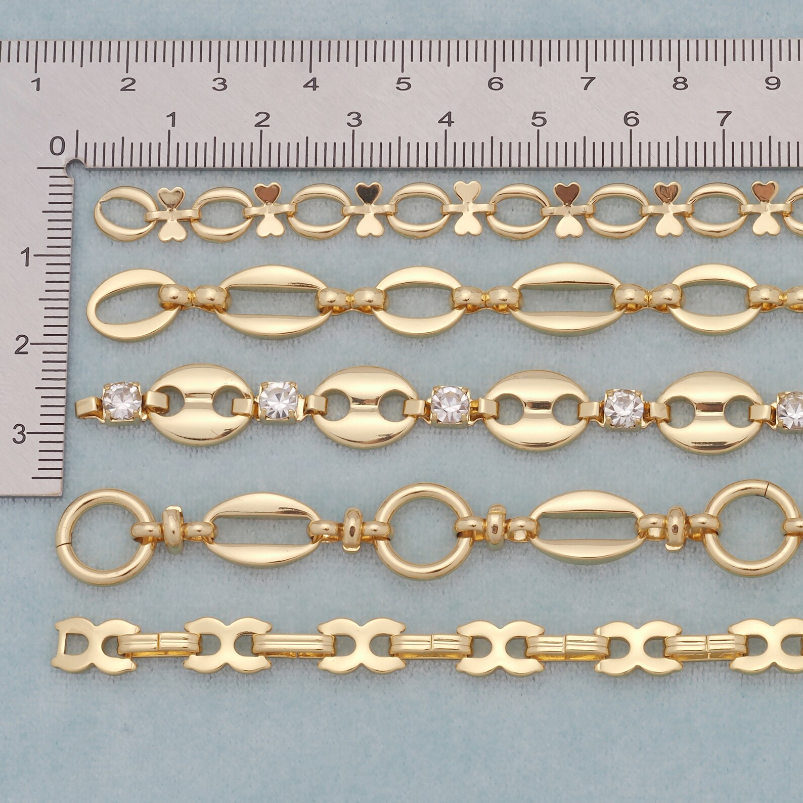 18K Gold Filled Paperclip Chain, Oval Chains, Figure of 8 Chains, Bow ...