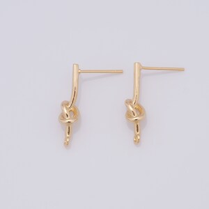 18K Gold Filled Drop Oorbellen, geometrische oorbellen, stijlvolle oorbellen, cadeaus voor haar, 22x5,5x5mm