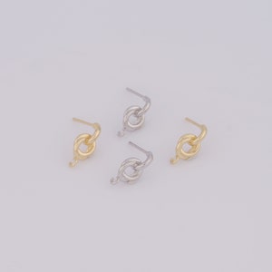 18K goud gevulde hoepel oorbellen, modieuze oorhaken, cadeau voor haar, 16x7x2,5 mm