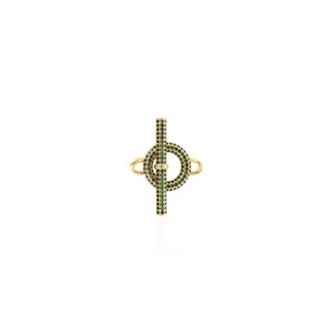 18K Gold Filled Rundstecker, Micropavé CZ Stecker, Rechteckiger Stecker, DIY Schmuckherstellung,23.3x30x4,1mm