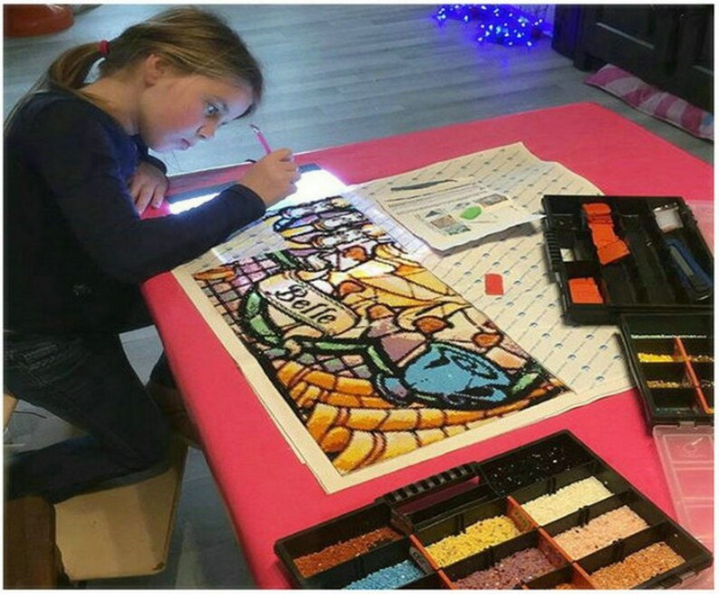 The latest round diamond painting Christmas square diamond mosaic cartoon Mermaid 5D DIY diamond embroidery cross stitch New Year