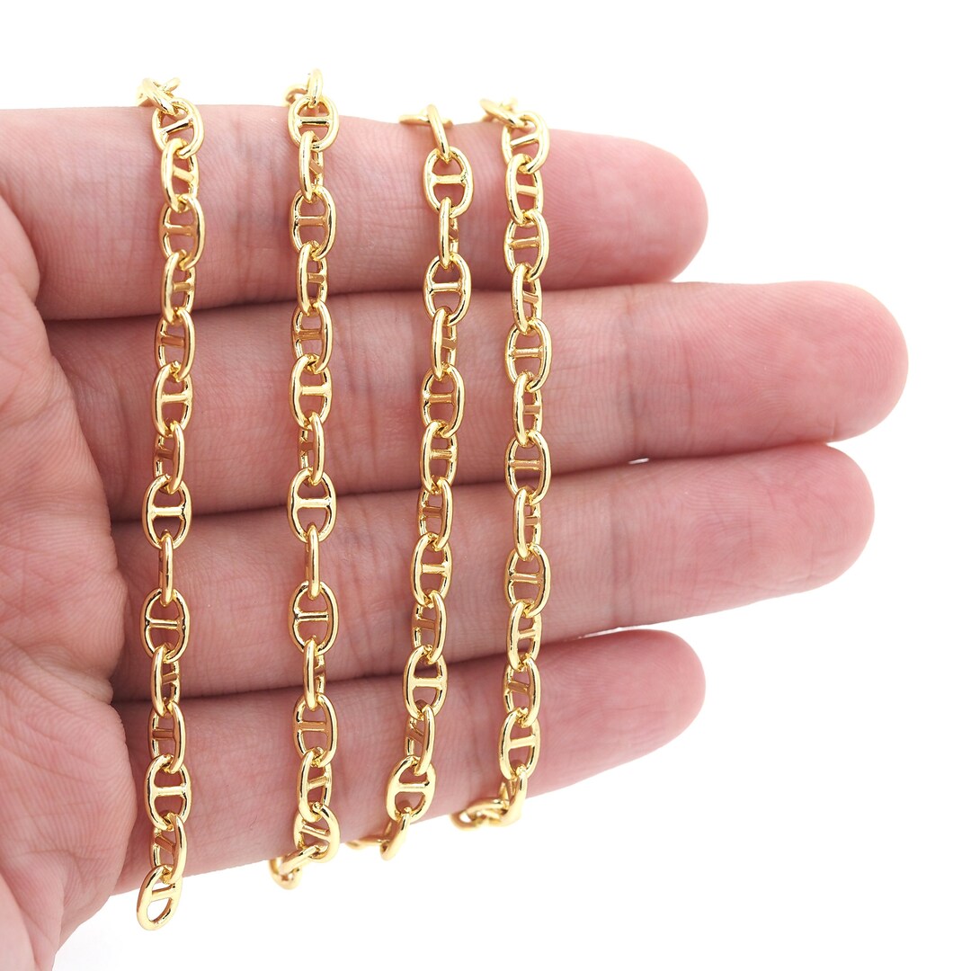 18K Gold Filled 8-figure Chain, Fashion Chain, Semi-finished Chain, DIY ...