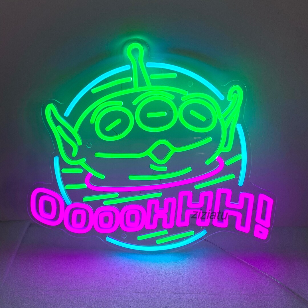 Toy Story Aliens Neon Sign Toy Story Neon Sign Toy Story Etsy
