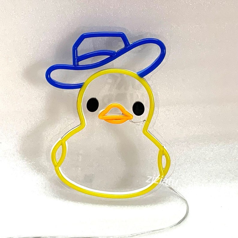 Rubber Duck Neon Sign Duck Neon Sign Children Room Decor Etsy