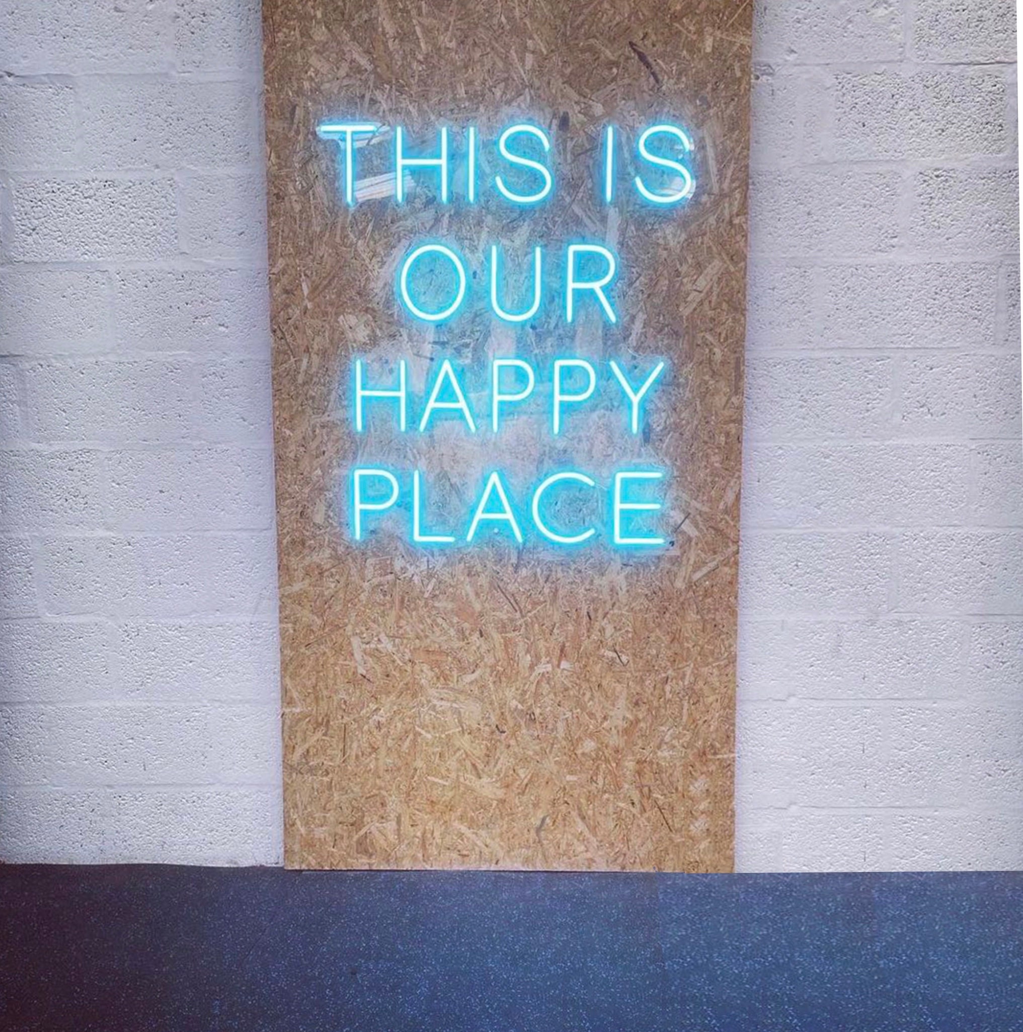 This is Our Happy Place Neon Sign Custome Neon Signs Room Etsy