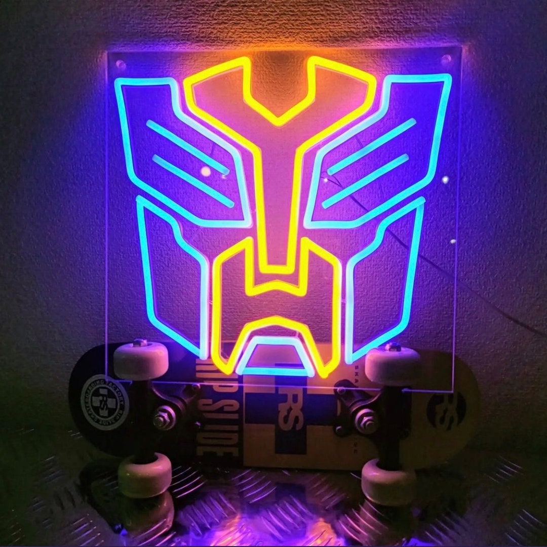 Autobot Neon Sign Transformers Wall Sign Transformers Etsy Australia