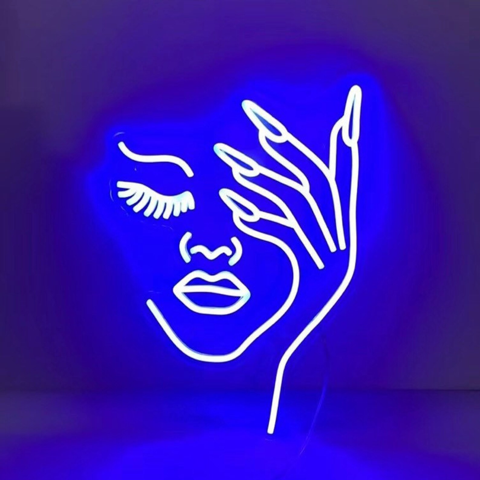Beauty Face Led Neon Beauty Room Wall Decoration Lights Etsy