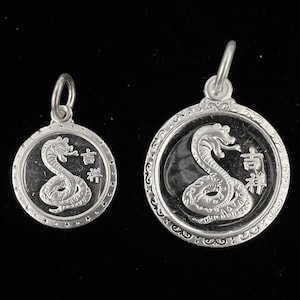 Snake Zodiac Pendant (silver)